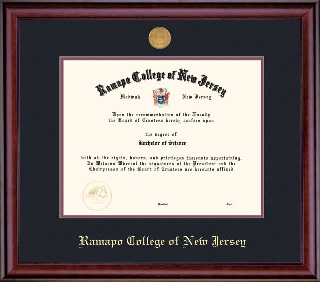 Ramapo College of New Jersey 8.5'' x 11'' Classic Diploma Frame