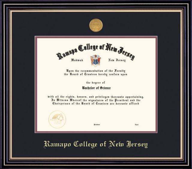 Ramapo College of New Jersey 8.5'' x 11'' Prestige Diploma Frame