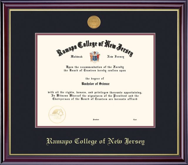 Ramapo College of New Jersey 8.5'' x 11'' Windsor Diploma Frame