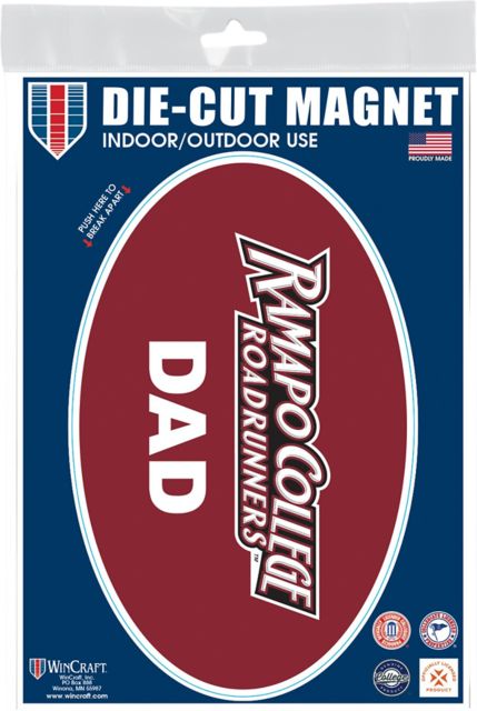 Ramapo College of New Jersey Dad 3.5 x 5.5 Oval Magnet
