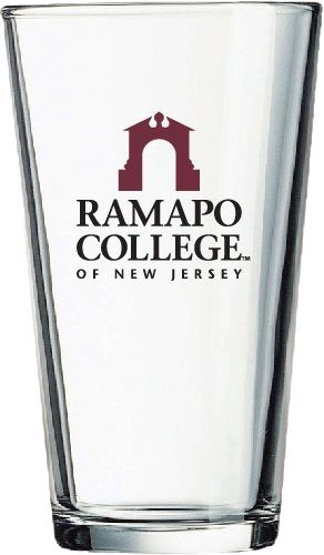 Ramapo College of New Jersey 16 oz. Drink Glass