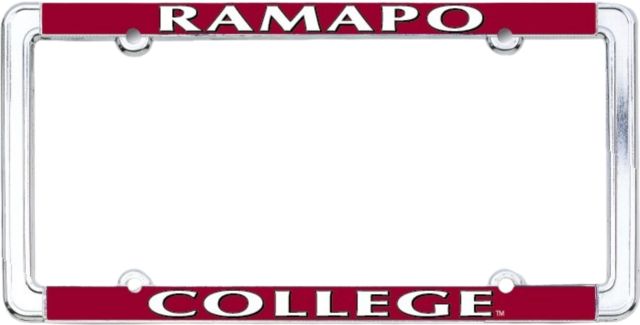 Ramapo College of New Jersey Thin Dome License Plate Frame