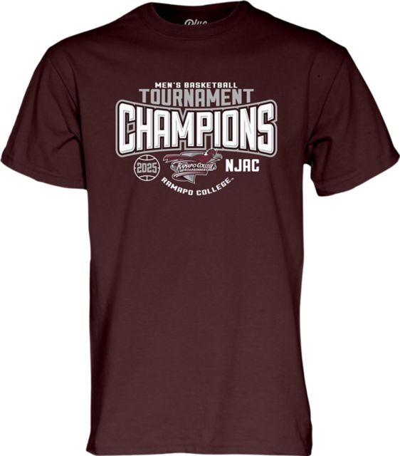 Ramapo College of New Jersey Men's Basketball 2025 NJAC Conference Champions Short Sleeve T-Shirt