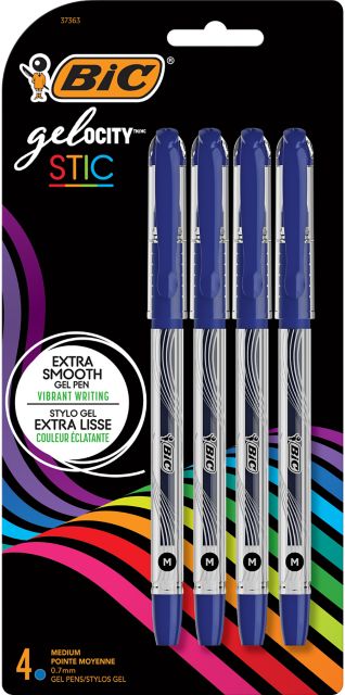 GELOCITY STIC .7MM 4PK BLU